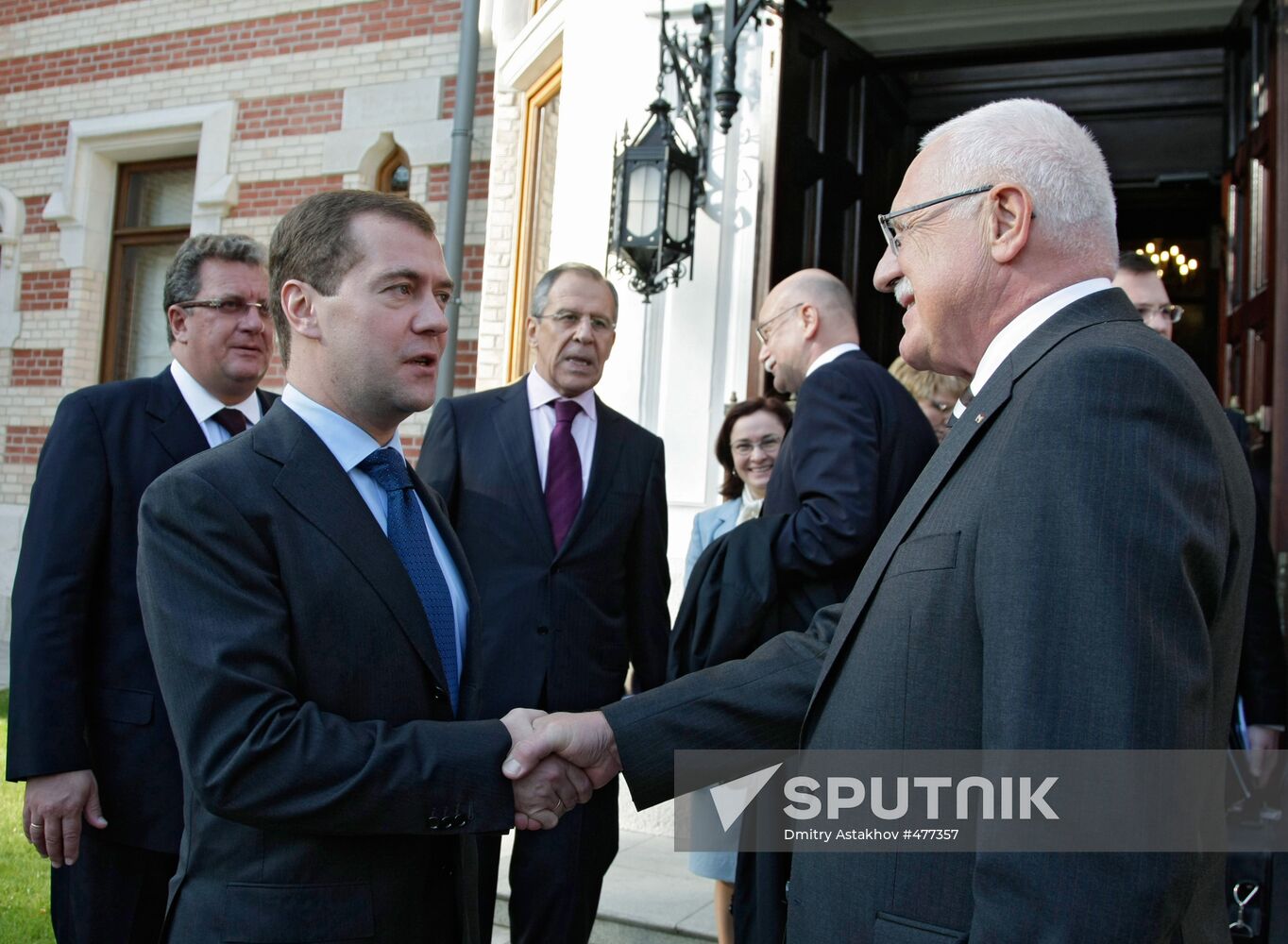Czech President Vaclav Klaus visits Russia