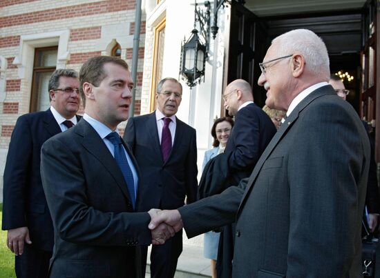 Czech President Vaclav Klaus visits Russia