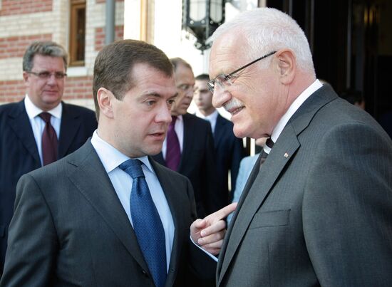 Czech President Vaclav Klaus visits Russia