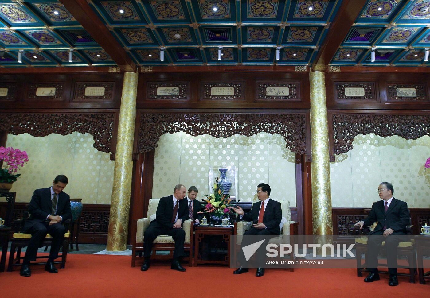 Vladimir Putin visits China. October 14