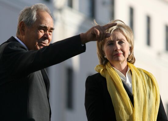 US Secretary of State Hillary Clinton visits Tatarstan