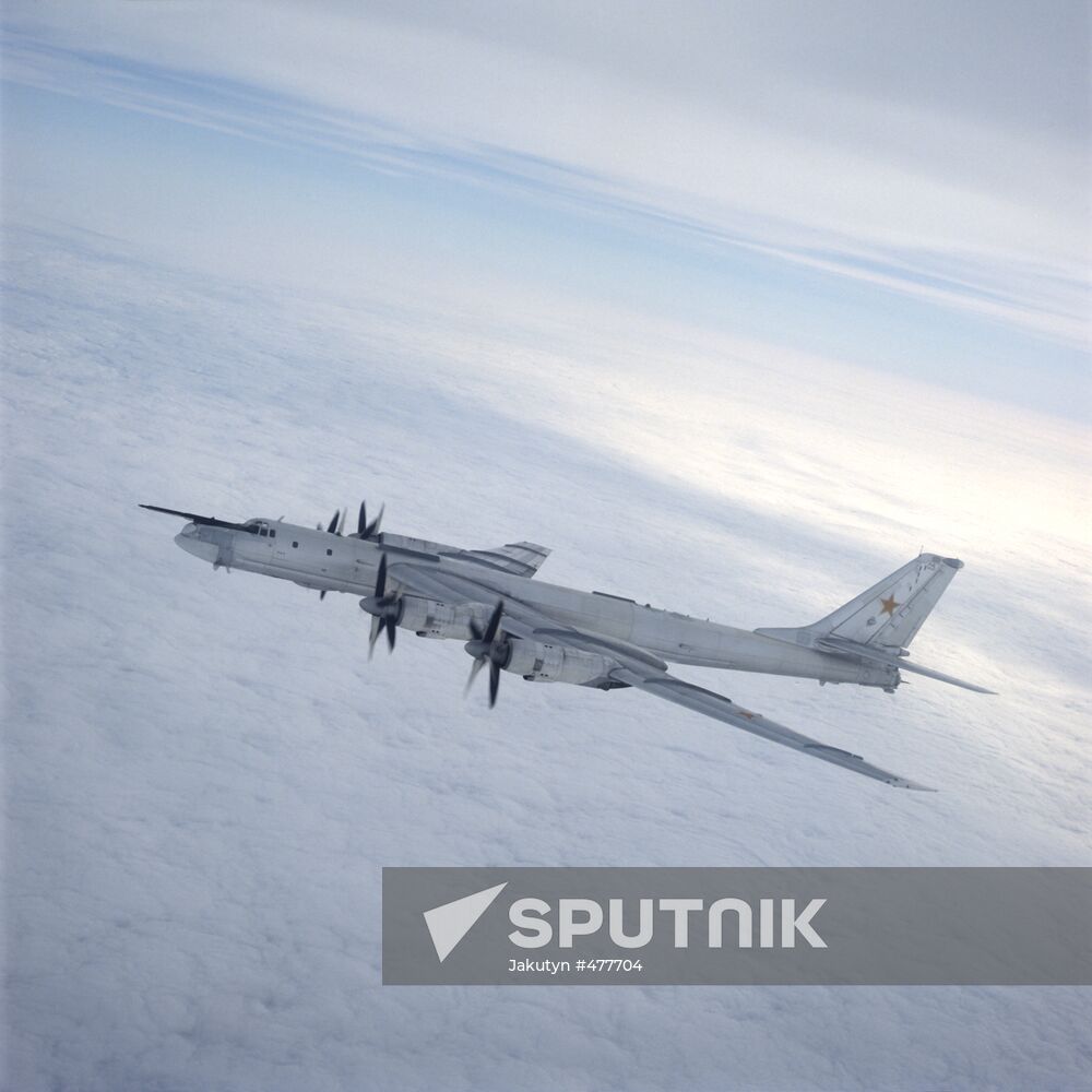 A Tupolev Tu-95 Bear strategic bomber