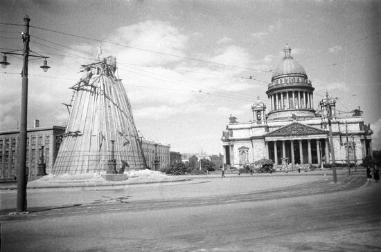 St. Isaac's Cathedral in Leningrad in 1942