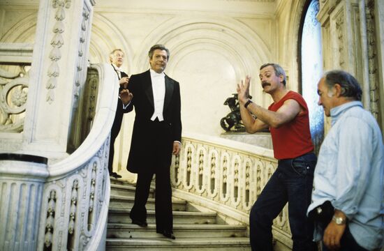 Nikita Mikhalkov and Marcello Mastroianni