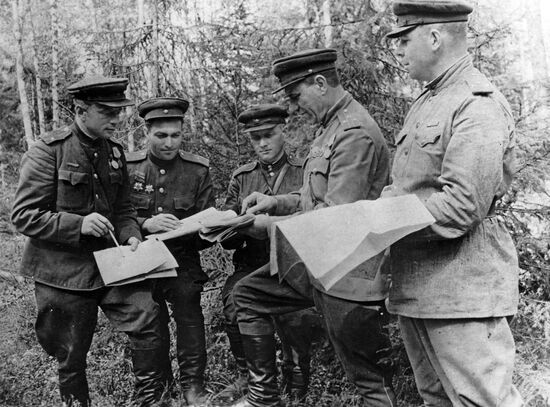 Grigory Kalinovsky and headquarters' members