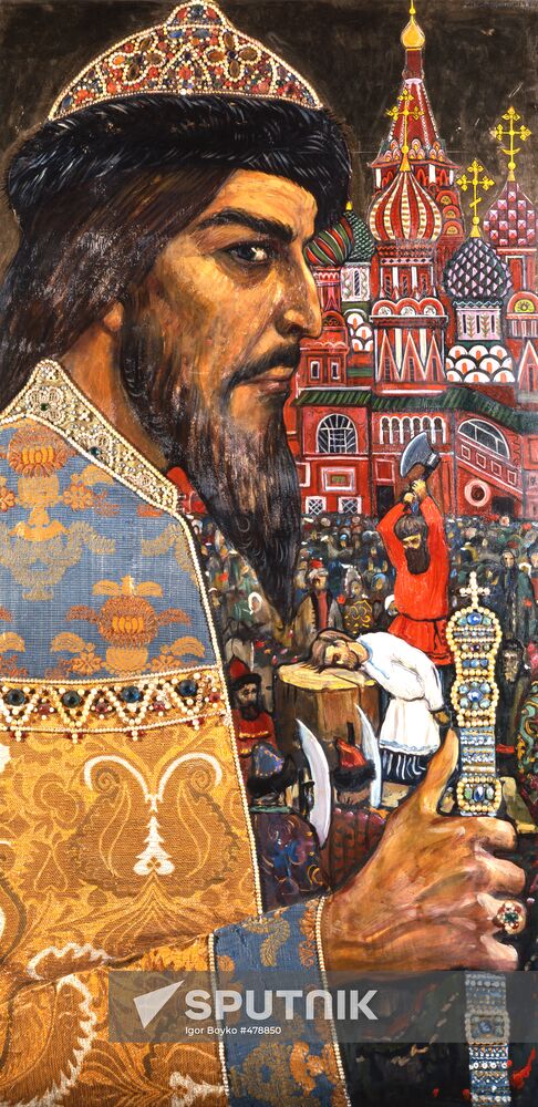 "Ivan the Terrible" painting by artist Ilya Glazunov