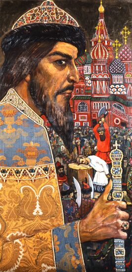 "Ivan the Terrible" painting by artist Ilya Glazunov