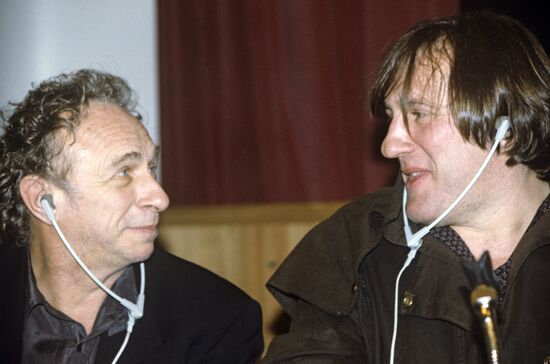 Actors Pierre Richard and Gérard Depardieu