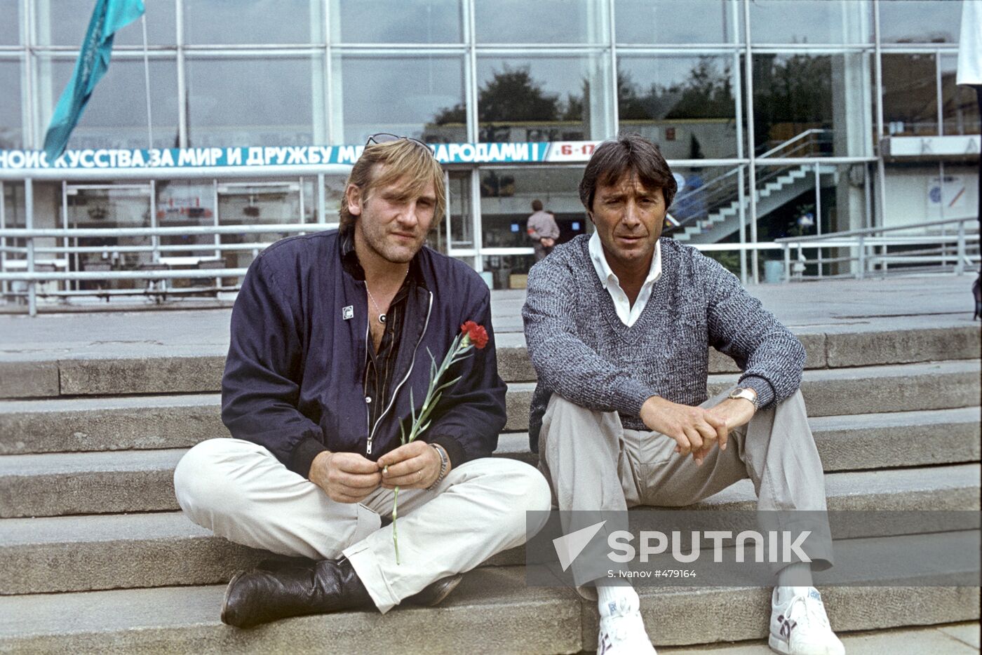 Gérard Depardieu and Claude Berri