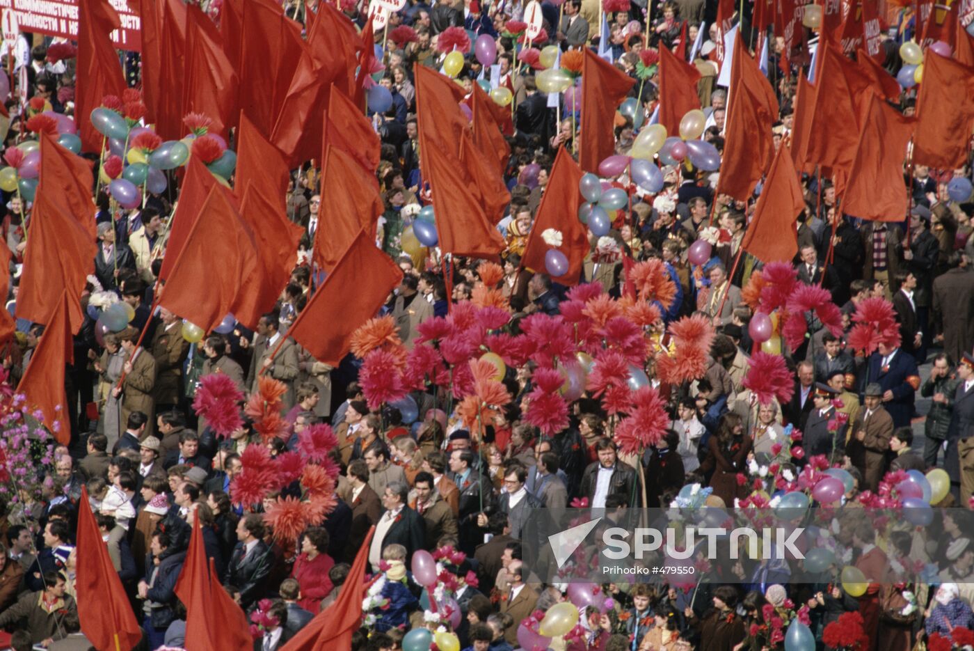 May 1 demonstration on Red square