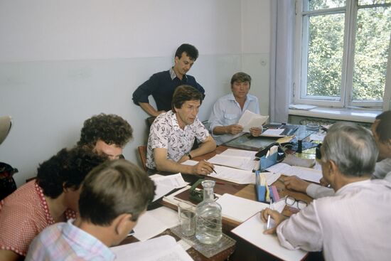 Miners' strike in Prokopyevsk