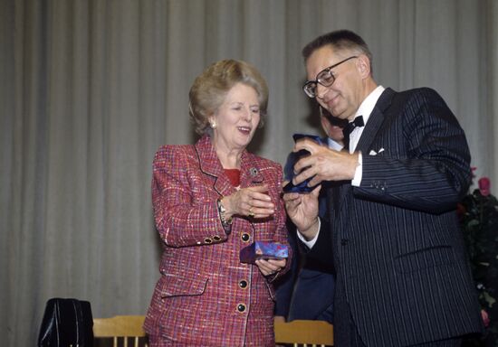Margaret Thatcher and Andrei Stepanov
