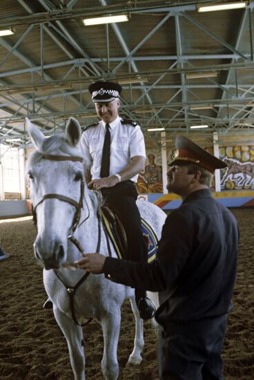 English mounted policeman