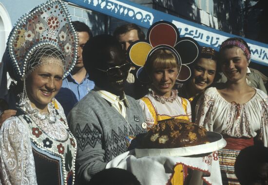 Welcoming guests from Guinea
