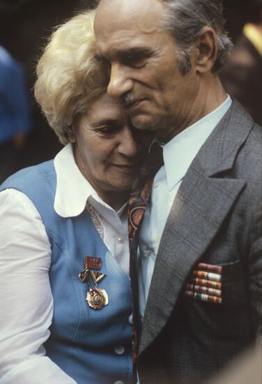 Nurse Anna Sulashkina and Ivan Zamkin, deputy division commander