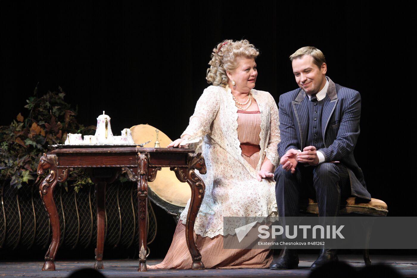 Actress Liliya Yudina's celebratory play