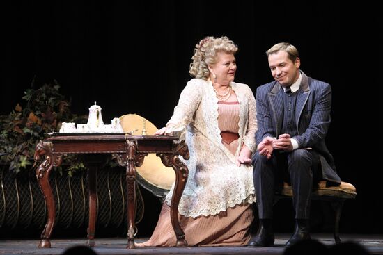 Actress Liliya Yudina's celebratory play