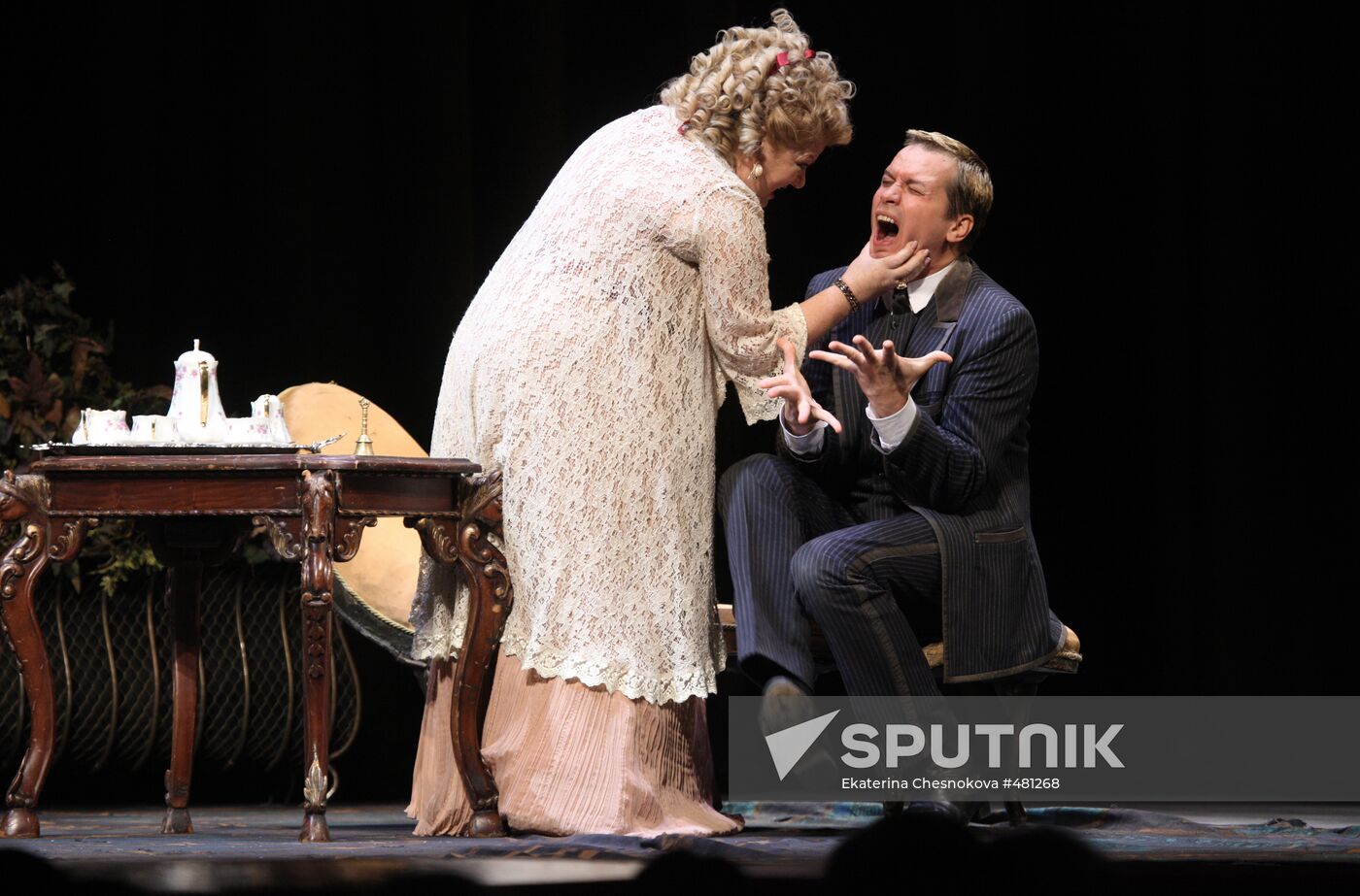 Actress Liliya Yudina's celebratory play