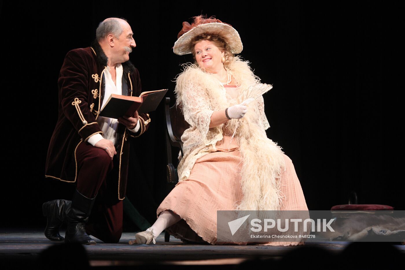 Actress Liliya Yudina's celebratory play
