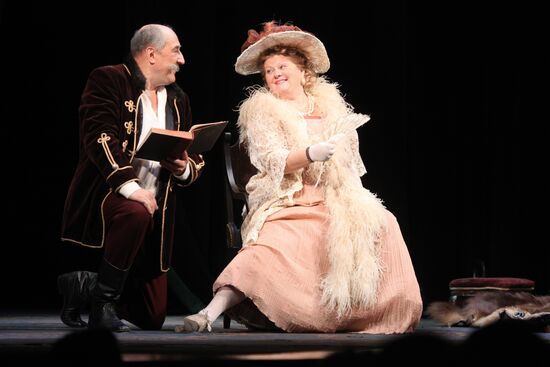 Actress Liliya Yudina's celebratory play