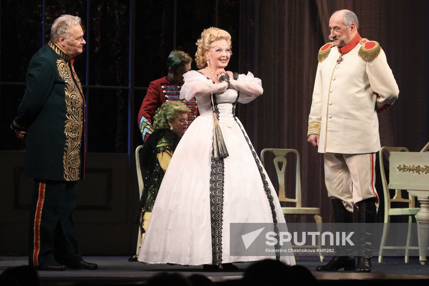 Actress Liliya Yudina's celebratory play