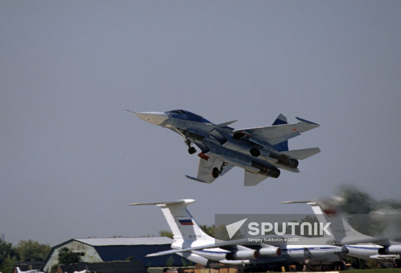 MiG-29 fighter takes off