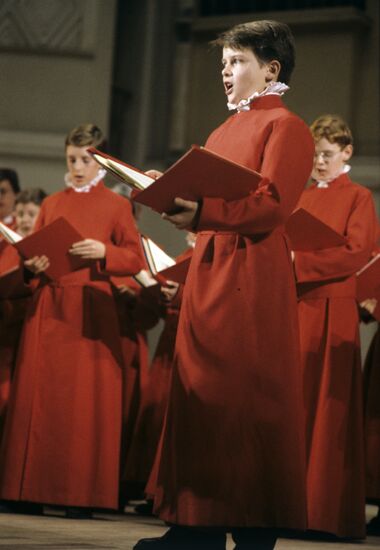 Westminster Abbey Choir performing in Moscow