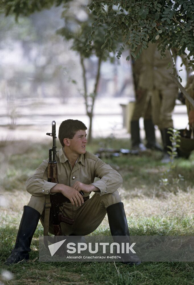 Soldier before return to USSR