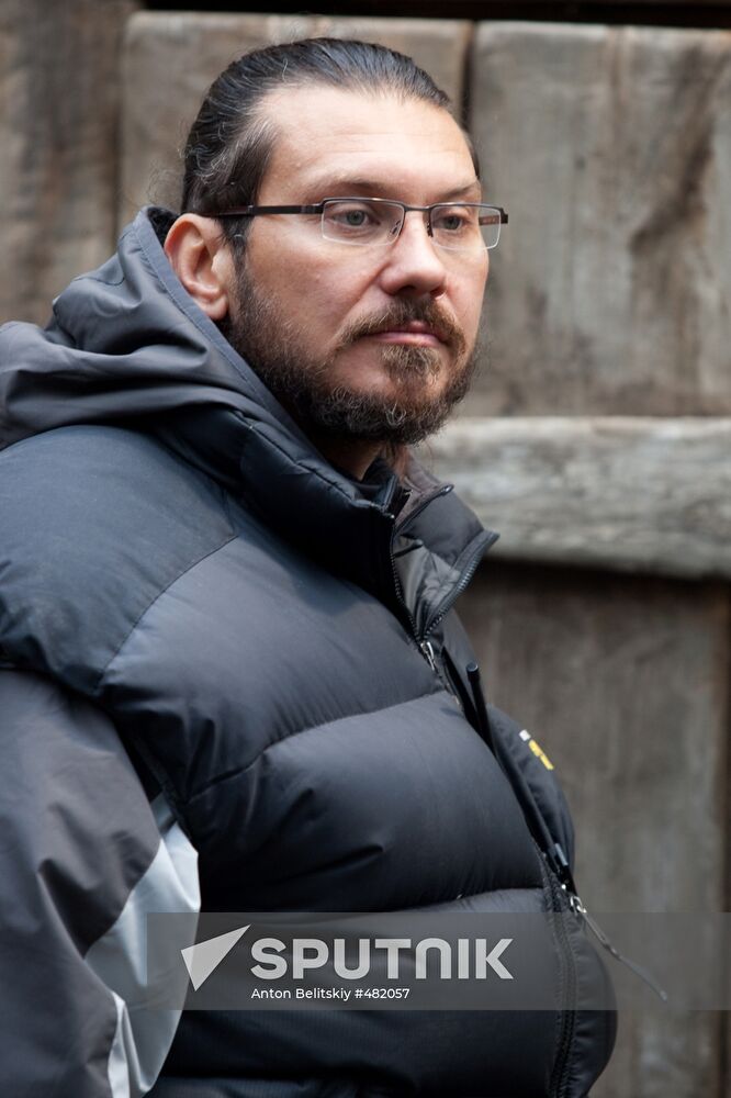 Dmitry Korobkin on Yaroslav movie set