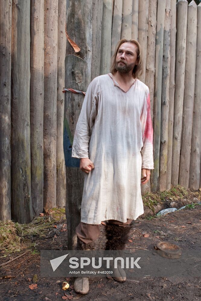 Alexander Ivashkevich on Yaroslav movie set
