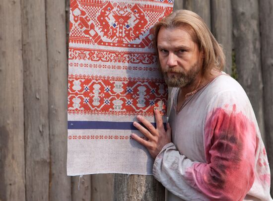 Alexander Ivashkevich on Yaroslav movie set
