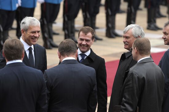 Russian President arrives in Belgrade