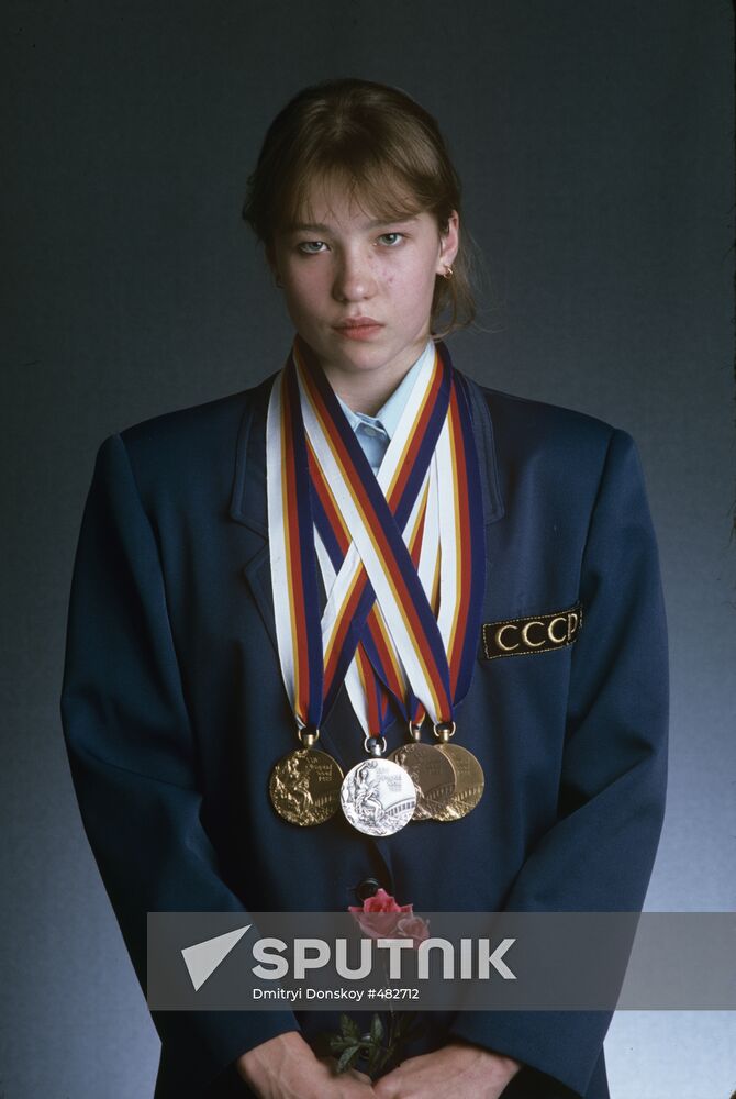 Svetlana Boginskaya, champion in artistic gymnastics