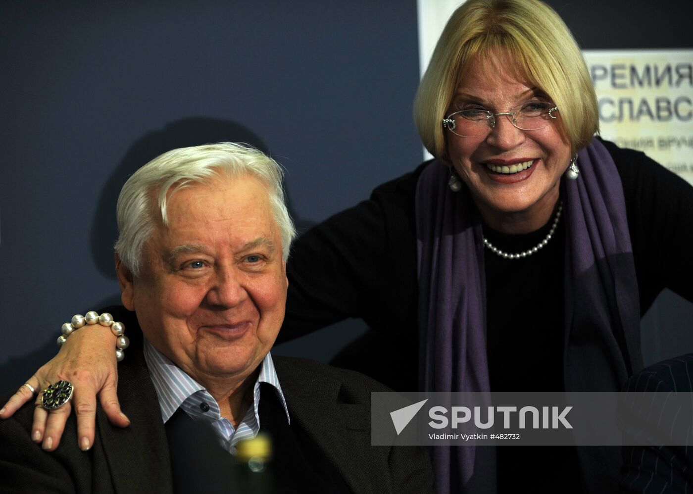Oleg Tabakov and Lyudmila Maksakova