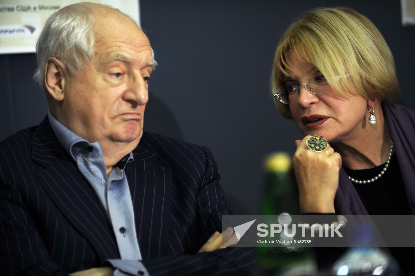 Mark Zakharov and Lyudmila Maksakova