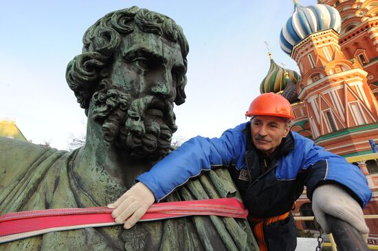 Minin and Pozharsky monument checked