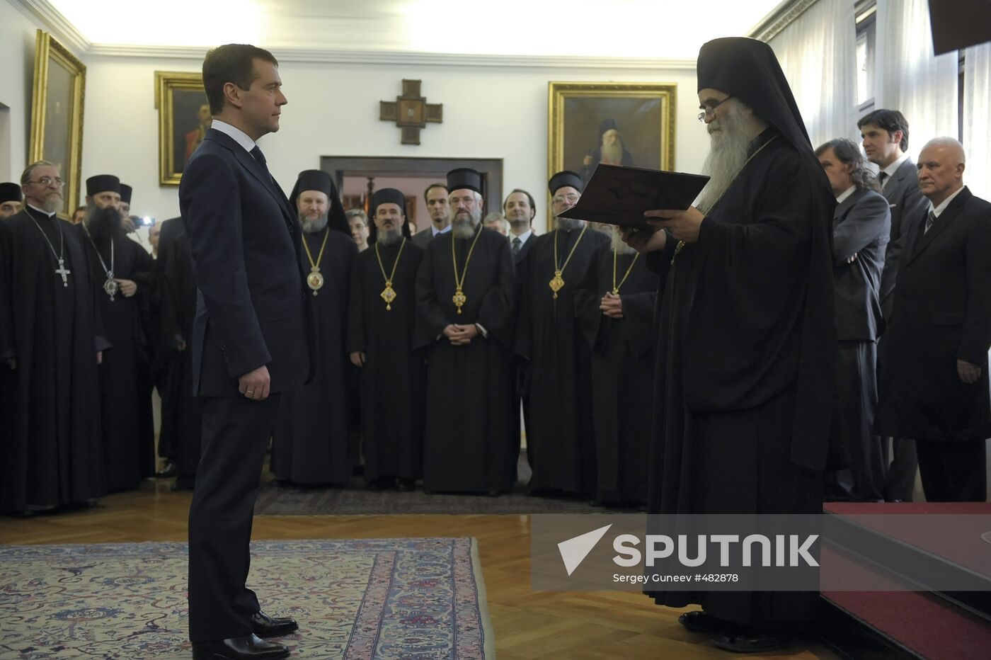 Dmitry Medvedev awarded St. Sava Order