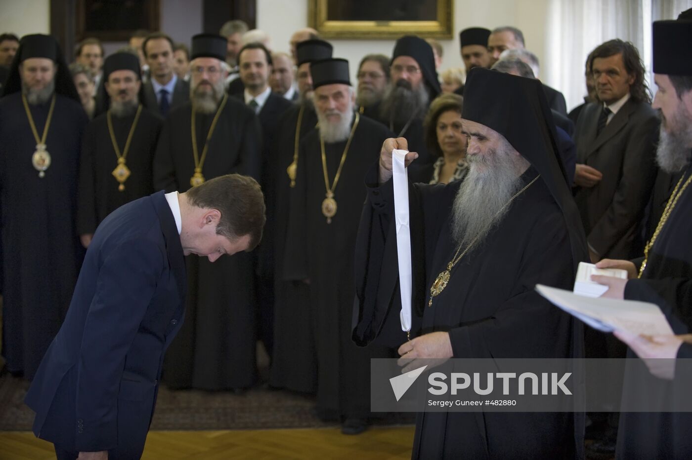 Dmitry Medvedev awarded St. Sava Order