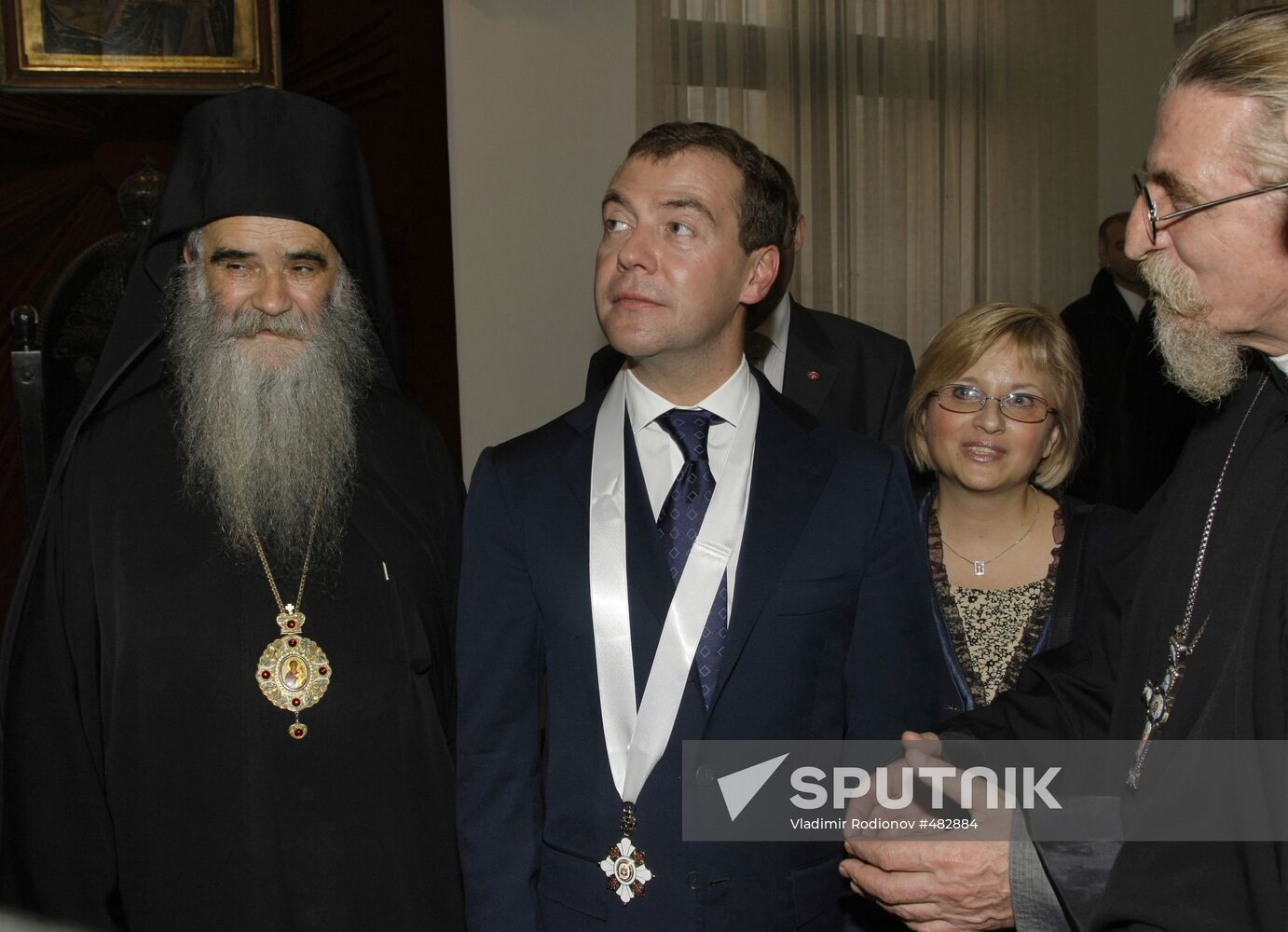 Dmitry Medvedev awarded St. Sava Order
