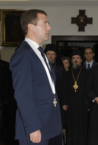 Dmitry Medvedev awarded St. Sava Order