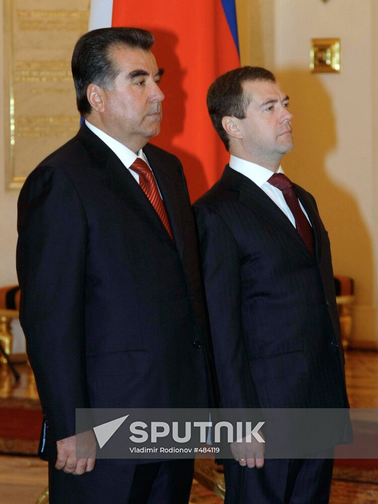 Tajik President Emomali Rakhmon visits Russia