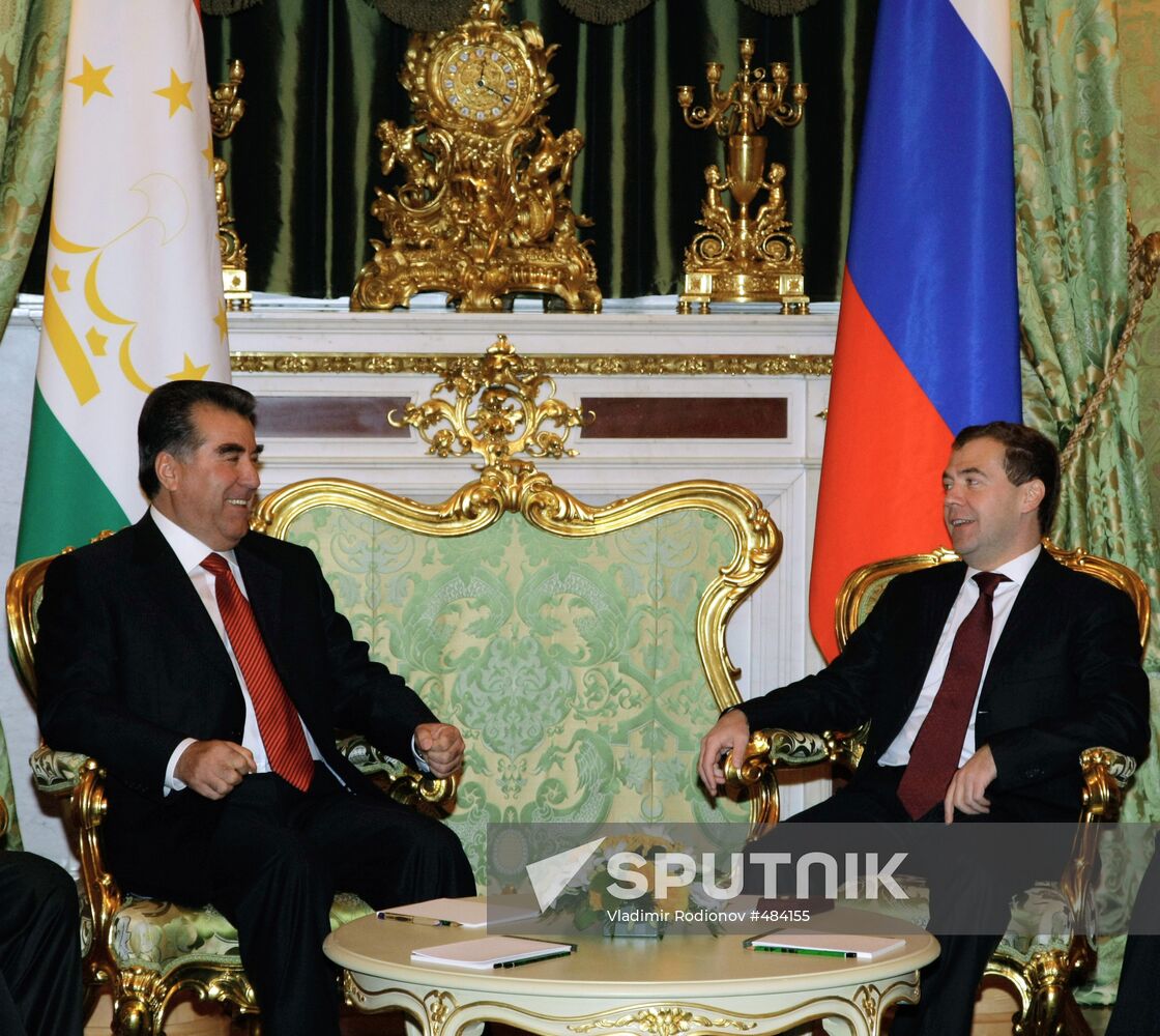 Tajik President Emomali Rakhmon visits Russia