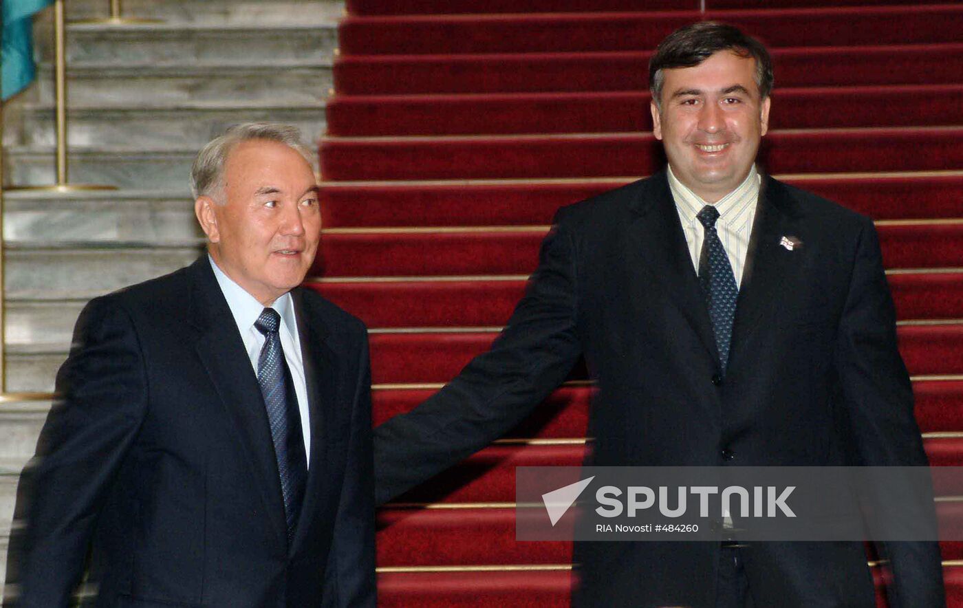 Kazakh President Nursultan Nazarbayev visits Georgia