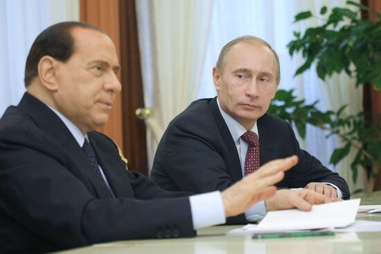 Russian, Italian Prime Ministers meets with Russian top managers