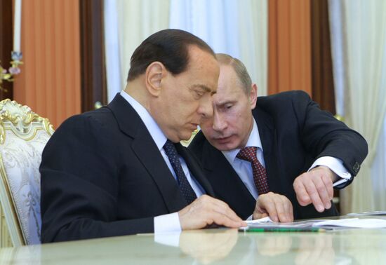 Russian, Italian Prime Ministers meets with Russian top managers
