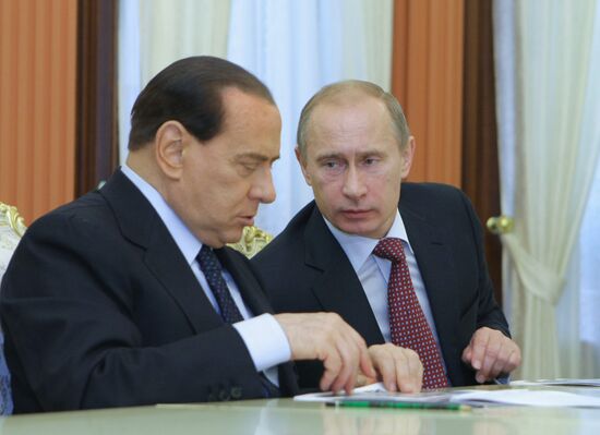 Russian, Italian Prime Ministers meets with Russian top managers