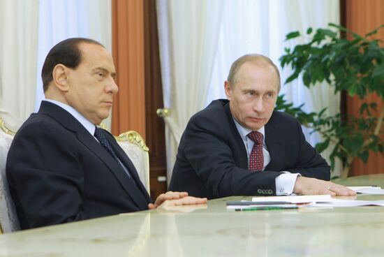 Russian, Italian Prime Ministers meets with Russian top managers