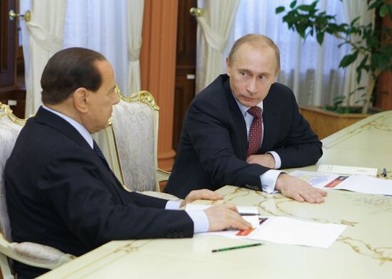 Russian, Italian Prime Ministers meets with Russian top managers