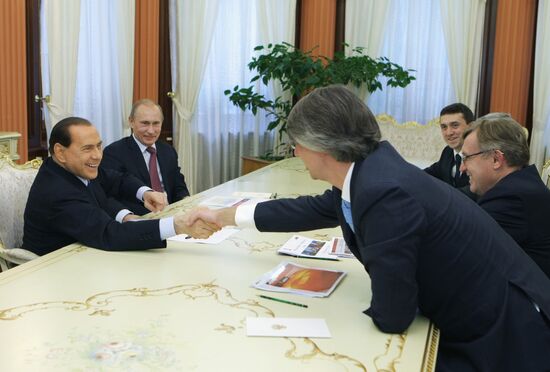 Russian, Italian Prime Ministers meets with Russian top managers