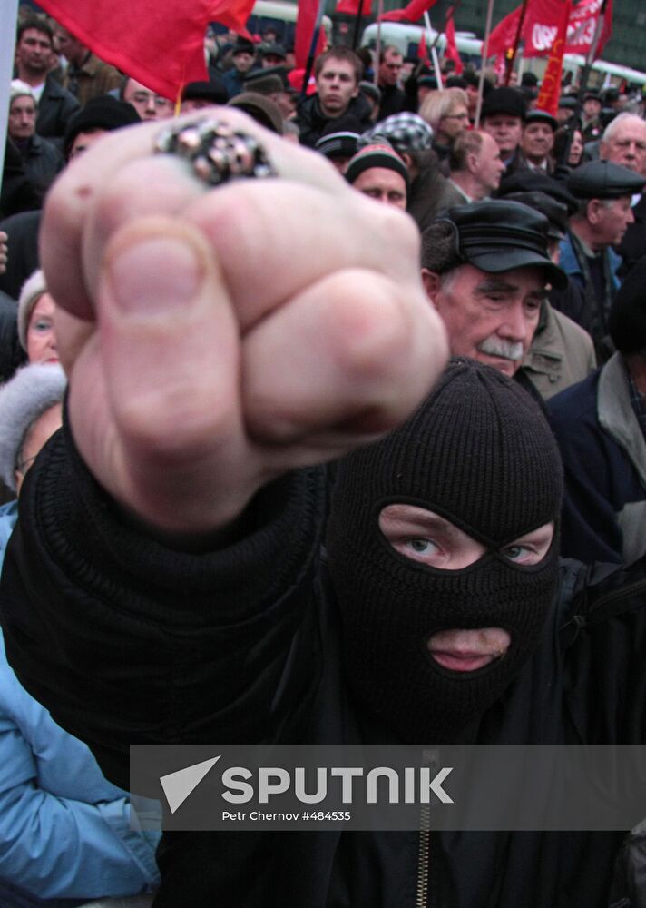 Rally on the Triumfalnaya square